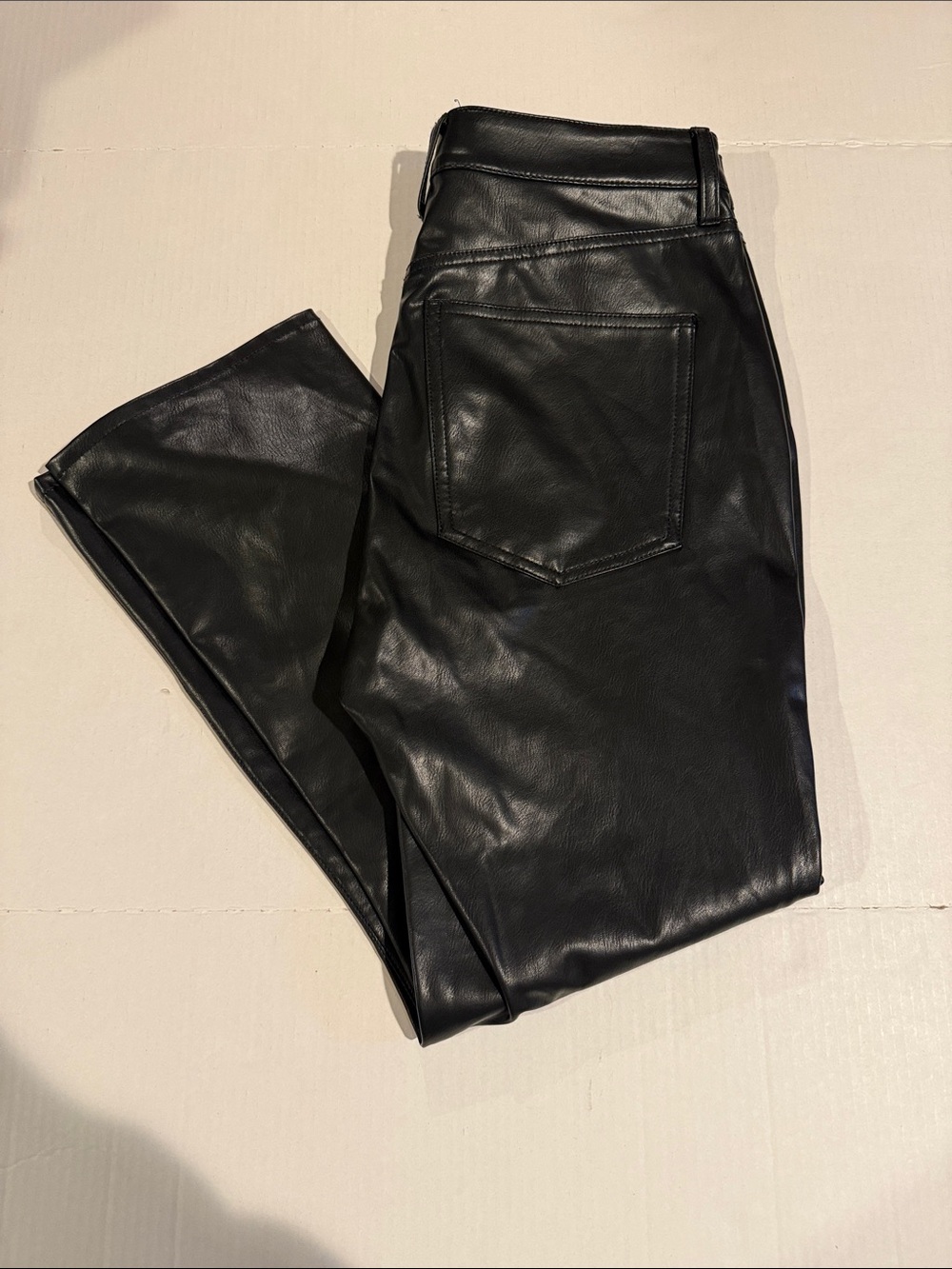 Veronica Beard Black Faux Leather